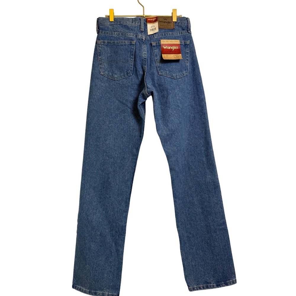 Wrangler Authentics Mens‎ Blue Denim Straight Leg Jeans Size 28x32 - Picture 3 of 11